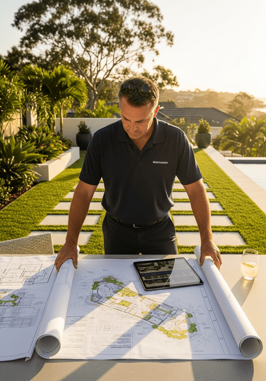 Riley Penn — founder of Lux Landscaping